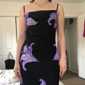Vintage 90s Teeze Me Floral Midi Dress